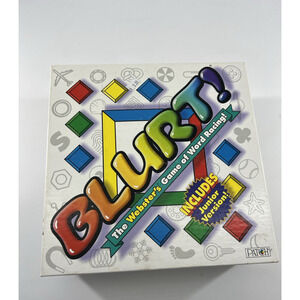 Blurt! Board Game The Webster's Game of Word Racing Includes Junior Version Fun